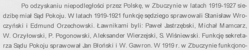 Dzieje gminy i samorządu w Zbuczynie, Urząd Gminy w Zbuczynie, Lublin - Siedlce 2014, s. 35.