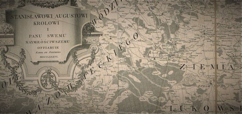 Wyrys z mapy Karola de Pertheesa z 1786 r. / województwo lubelskie /