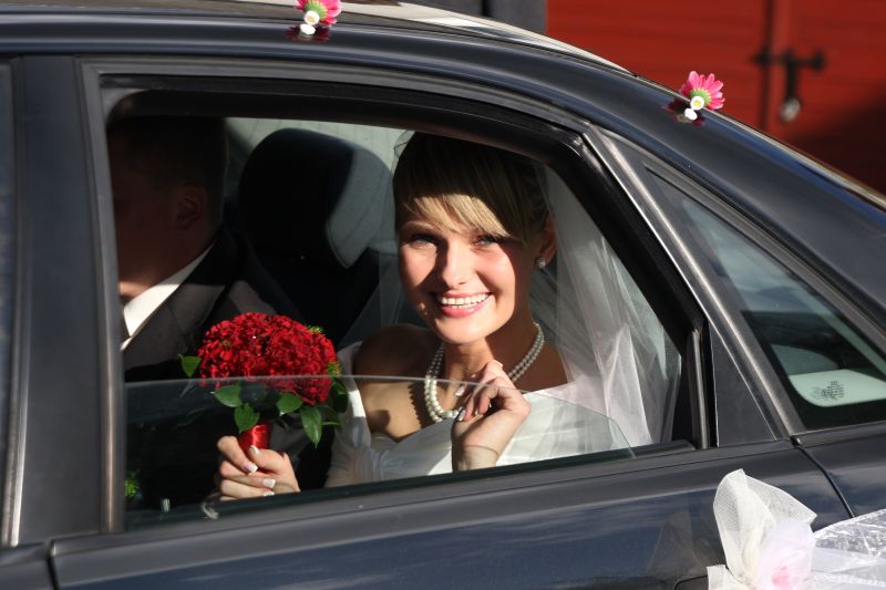 Ania c. Józka wyjeżdża do ślubu z Michałem, Korczówka 2010